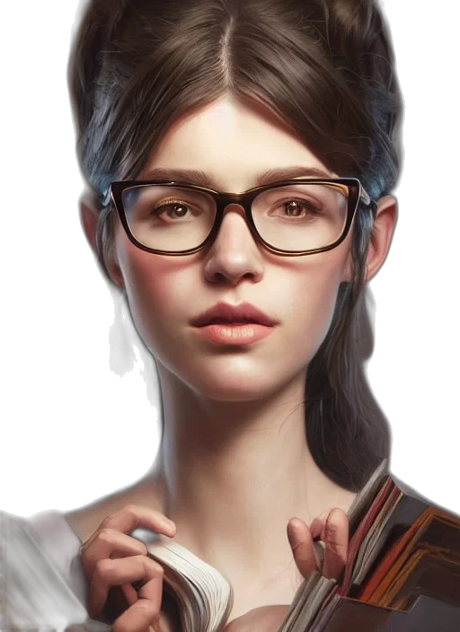 face, jewelry, staff, photorealistic transparent PNG cut-out