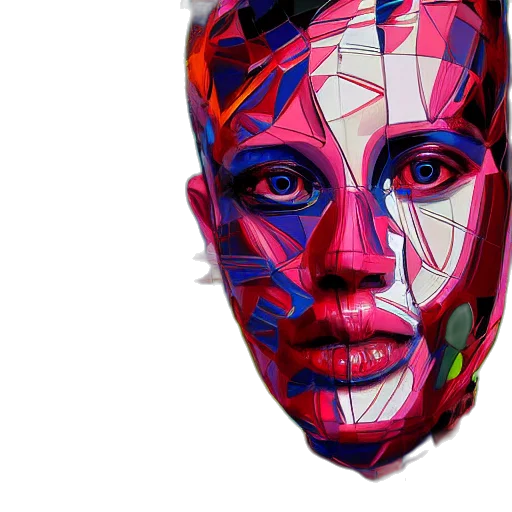 mask, face, jacket, cyberpunk transparent PNG cut-out