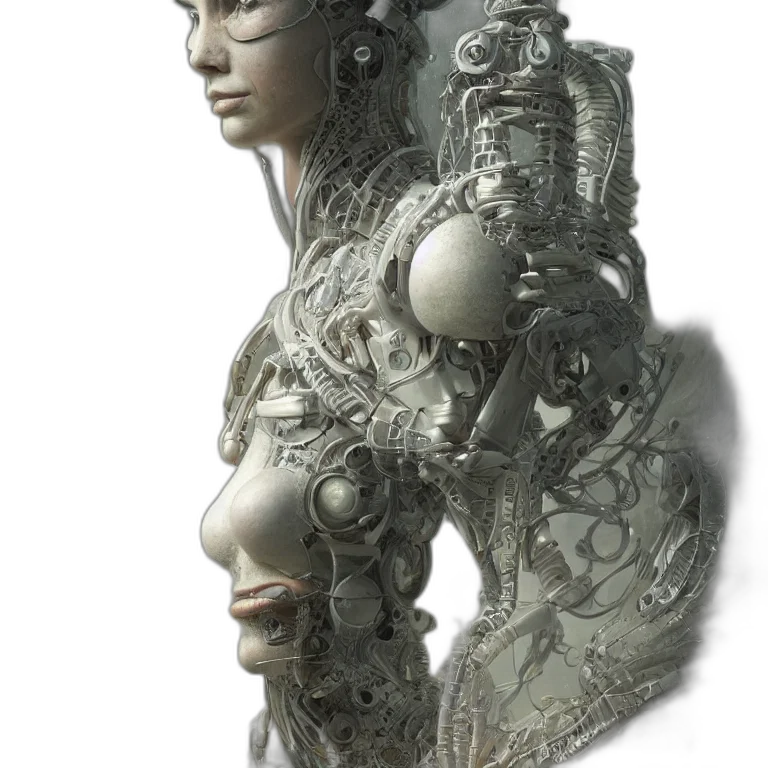 robot, jewelry, dress, mask transparent PNG cut-out