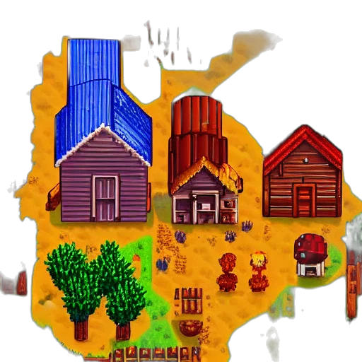 pixel art, concept art, 3d render, fantasy art transparent PNG cut-out