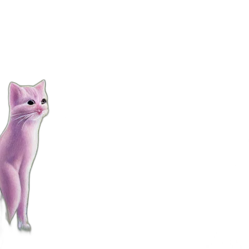 animal, creature, staff, 3d render, concept art, vaporwave, pixel art, pastel transparent PNG cut-out
