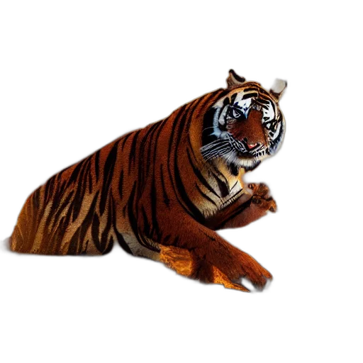 animal, creature, staff, mask, 3d render, photorealistic, concept art, tiger transparent PNG cut-out