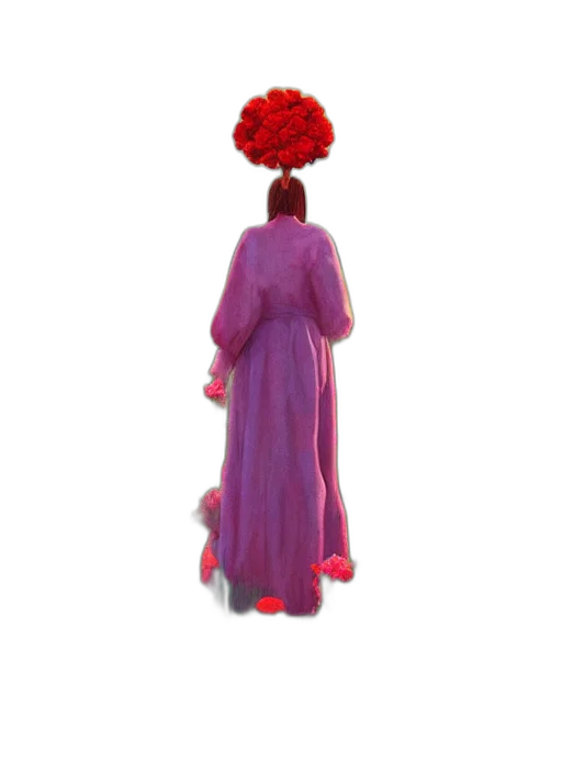 dress, crown, umbrella, flower transparent PNG cut-out