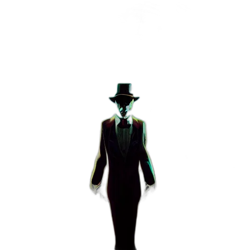 hat, robot, staff, dress transparent PNG cut-out