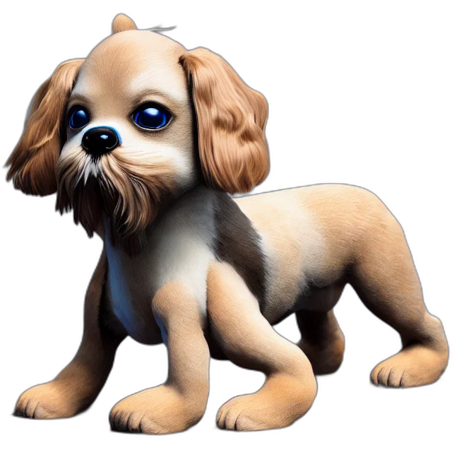 animal, creature, staff, 3d render transparent PNG cut-out