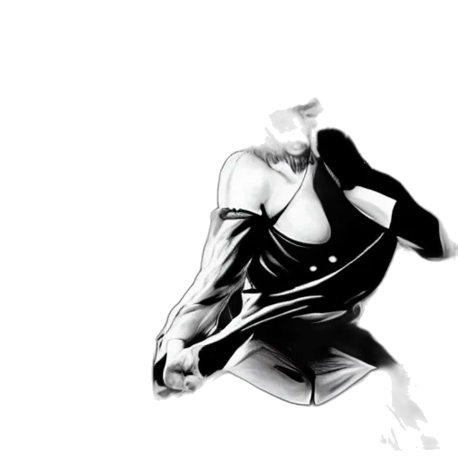 dress, jacket, mask, weapon, concept art, comic book art, photorealistic, anime transparent PNG cut-out