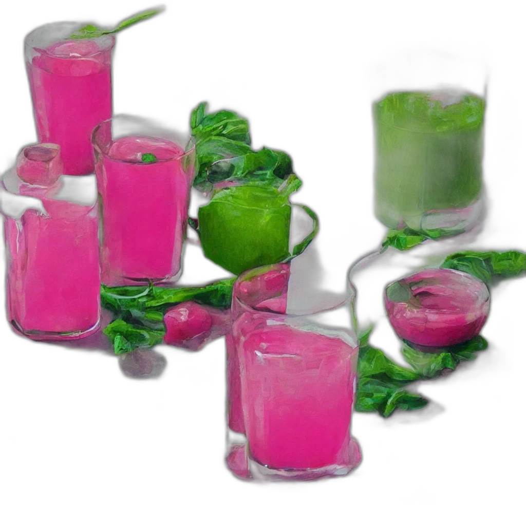 food, bottle, 3d render, photorealistic, neon, green, pink, glass transparent PNG cut-out