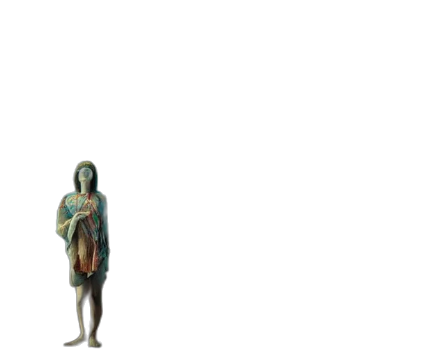 dress, creature, sword, staff transparent PNG cut-out