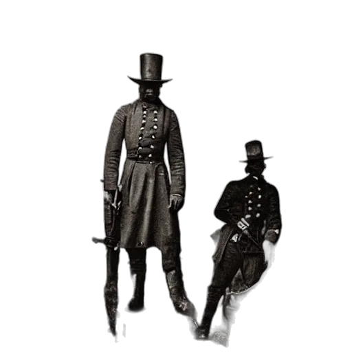 staff, hat, jacket, mask transparent PNG cut-out