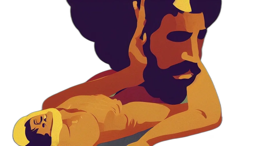 comic book art, concept art, man, sprawled, prostrate, ground, surrender, crown transparent PNG cut-out