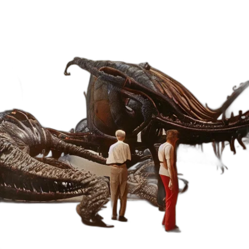 creature, dragon, animal, weapon, concept art, fantasy art, comic book art, photorealistic transparent PNG cut-out