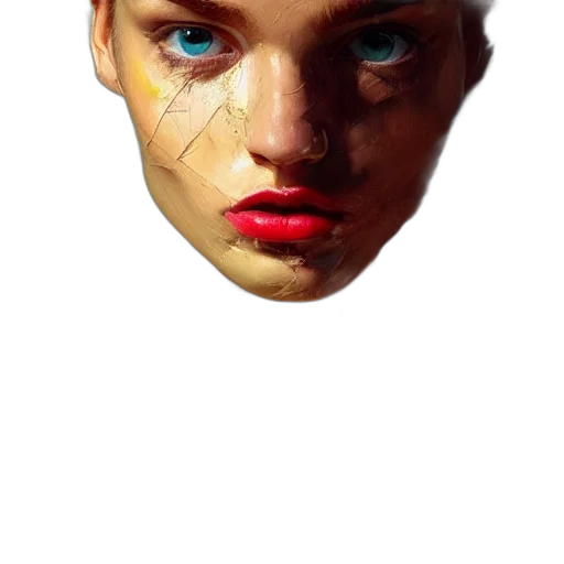face, mask, creature, crown transparent PNG cut-out