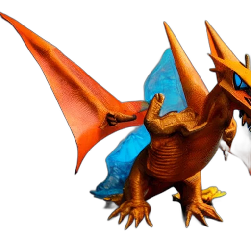 dragon, creature, animal, 3d render, concept art, fantasy art, sculpture, pokemon transparent PNG cut-out