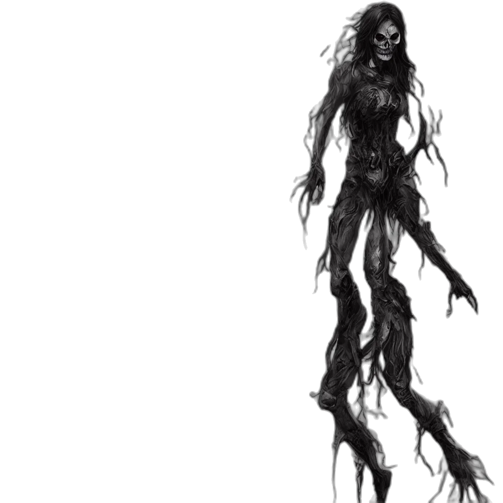 creature, hair, dress, staff, concept art, fantasy art, comic book art, pixel art transparent PNG cut-out