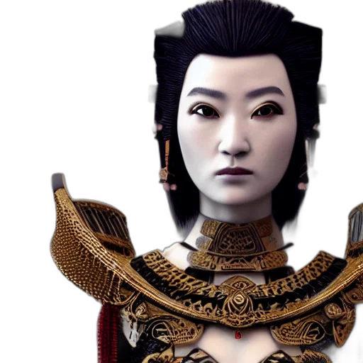 face, mask, 3d render, fantasy art transparent PNG cut-out