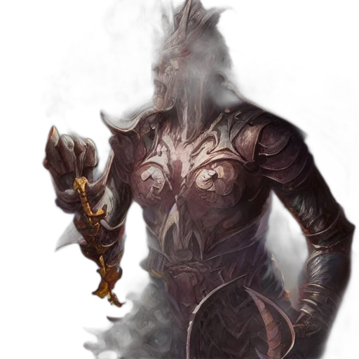 dragon, staff, mask, sword, fantasy art, concept art, comic book art, photorealistic transparent PNG cut-out