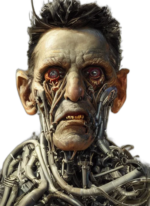 face, robot, mask, creature transparent PNG cut-out