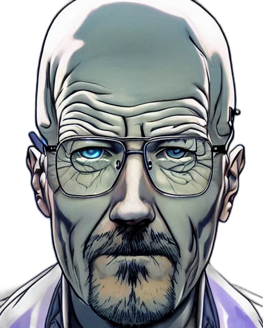 face, comic book art, concept art, cartoon transparent PNG cut-out
