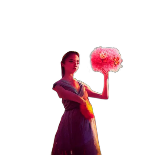 umbrella, crown, staff, robot, concept art, 3d render, pixel art, photorealistic transparent PNG cut-out