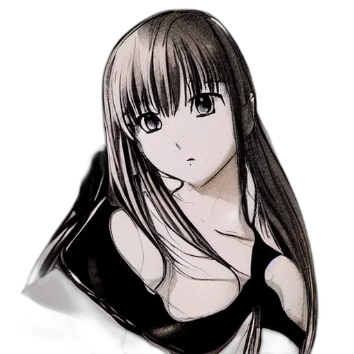 dress, jacket, face, jewelry, anime, photorealistic, cartoon, fantasy art transparent PNG cut-out