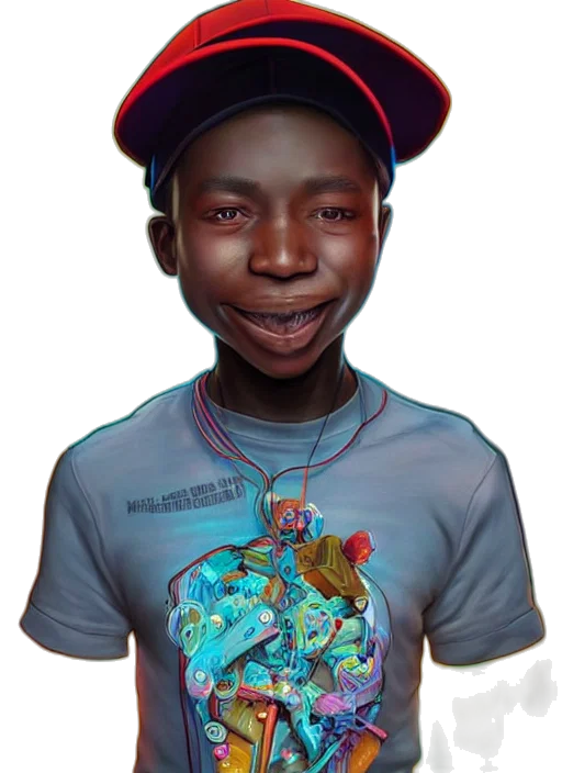face, hat, animal, creature, photorealistic, concept art, 3d render, cartoon transparent PNG cut-out