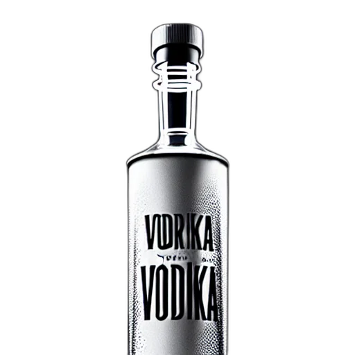 bottle, 3d render, photorealistic, vodka transparent PNG cut-out