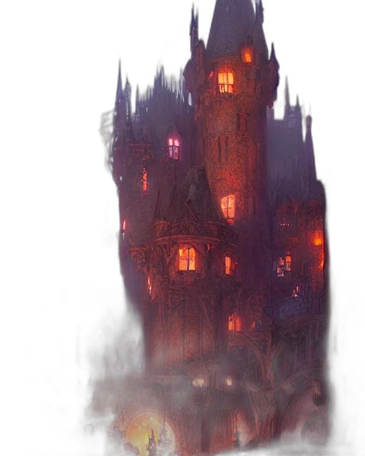 building, dress, concept art, fantasy art transparent PNG cut-out