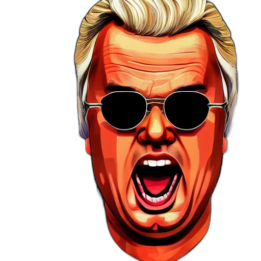 face, mask, cartoon, pixel art transparent PNG cut-out