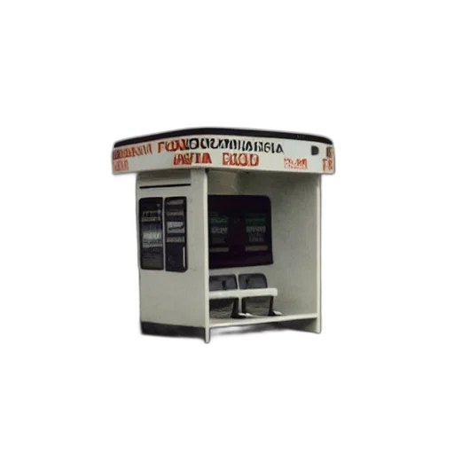 staff, robot, furniture, building, 3d render, old, polaroid, futuristic transparent PNG cut-out