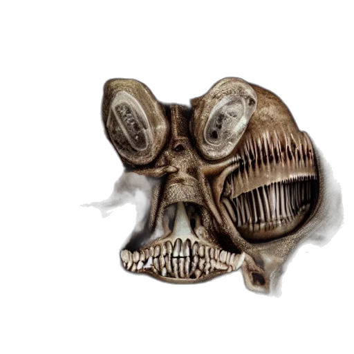 mask, creature, face, crown, concept art, 3d render, photorealistic, fantasy art transparent PNG cut-out