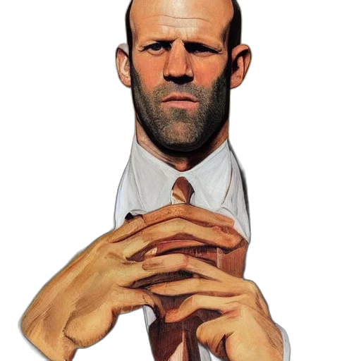 face, mask, staff, jacket transparent PNG cut-out