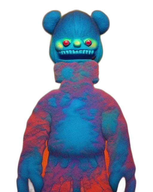 creature, mask, face, staff transparent PNG cut-out