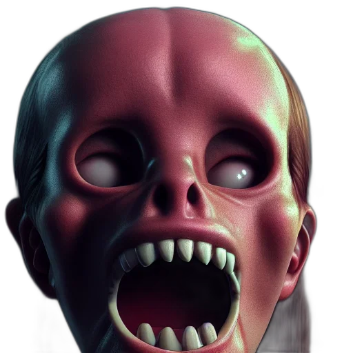 mask, face, creature, robot, 3d render, concept art, photorealistic, vaporwave transparent PNG cut-out