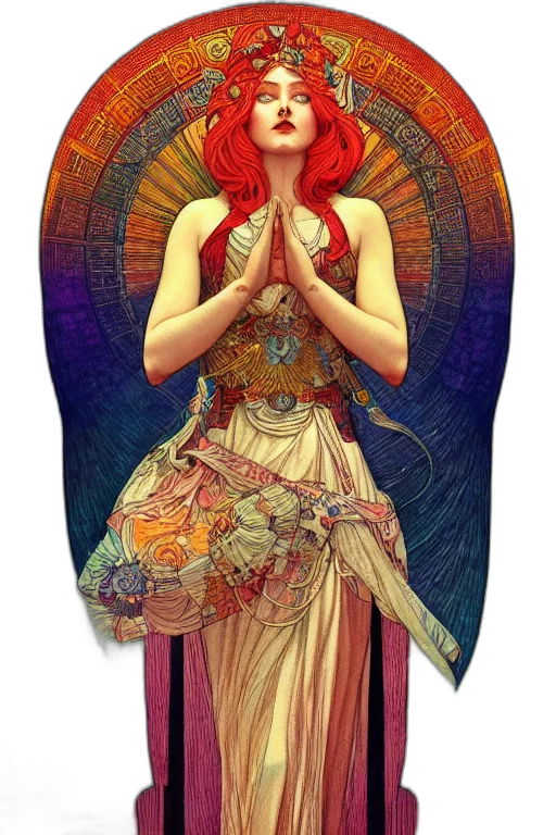 dress, fantasy art, concept art, comic book art transparent PNG cut-out