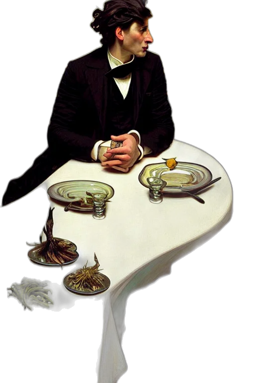 food, concept art, vibrant, oil transparent PNG cut-out