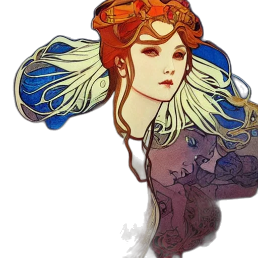 crown, hat, fantasy art, concept art, pixel art, watercolor, red, colorful transparent PNG cut-out