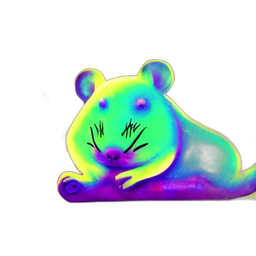 creature, animal, vaporwave, concept art transparent PNG cut-out