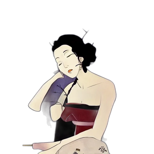 dress, staff, weapon, cartoon, concept art, pixel art, anime, underwater transparent PNG cut-out