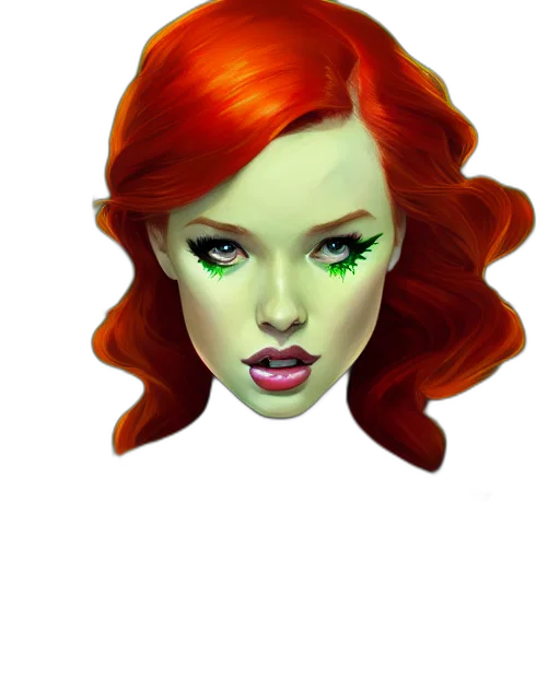 face, mask, fantasy art, photorealistic transparent PNG cut-out