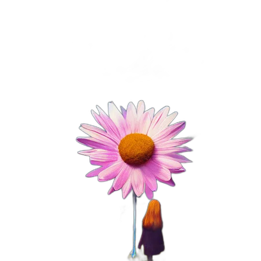 flower, staff, umbrella, weapon, 3d render, concept art, pixel art, photorealistic transparent PNG cut-out