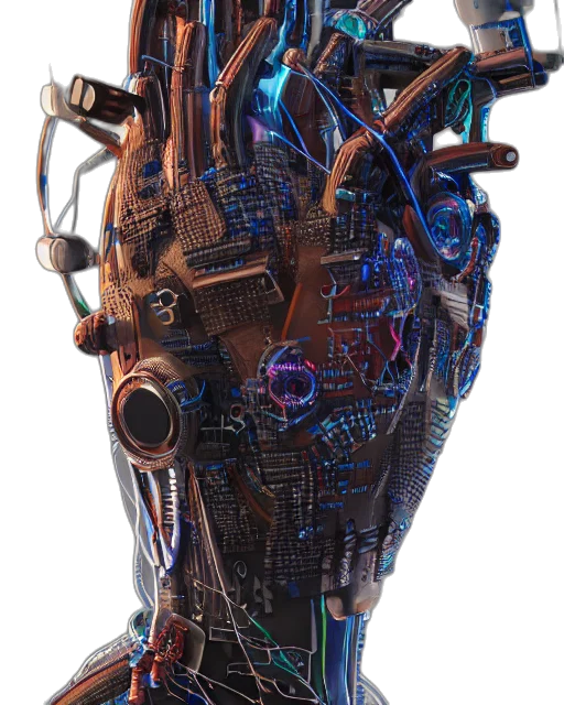 robot, mask, crown, jewelry transparent PNG cut-out