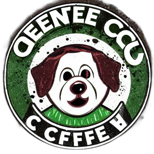 green, circular, coffee, shop, logo, depicting, ugly, dirty transparent PNG cut-out