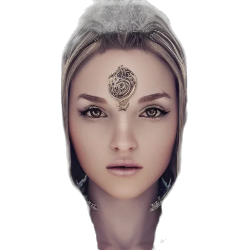 crown, face, jewelry, mask, fantasy art, photorealistic, concept art, 3d render transparent PNG cut-out
