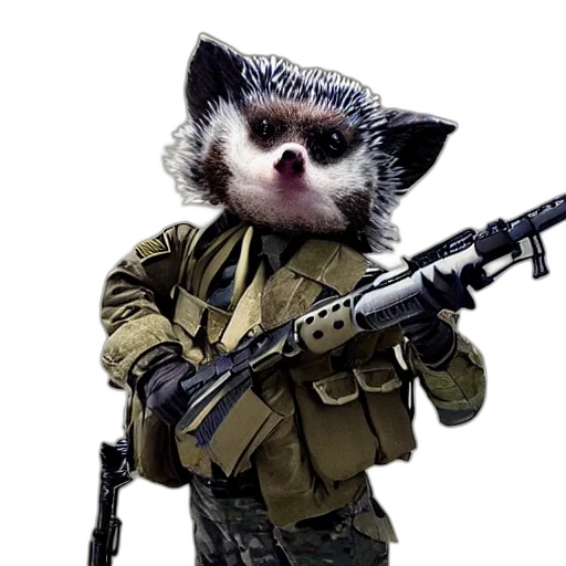 animal, weapon, staff, creature, concept art, 3d render, photorealistic, cyberpunk transparent PNG cut-out