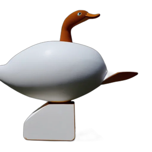 crown, furniture, hat, jewelry, 3d render, concept art, duck, goose transparent PNG cut-out