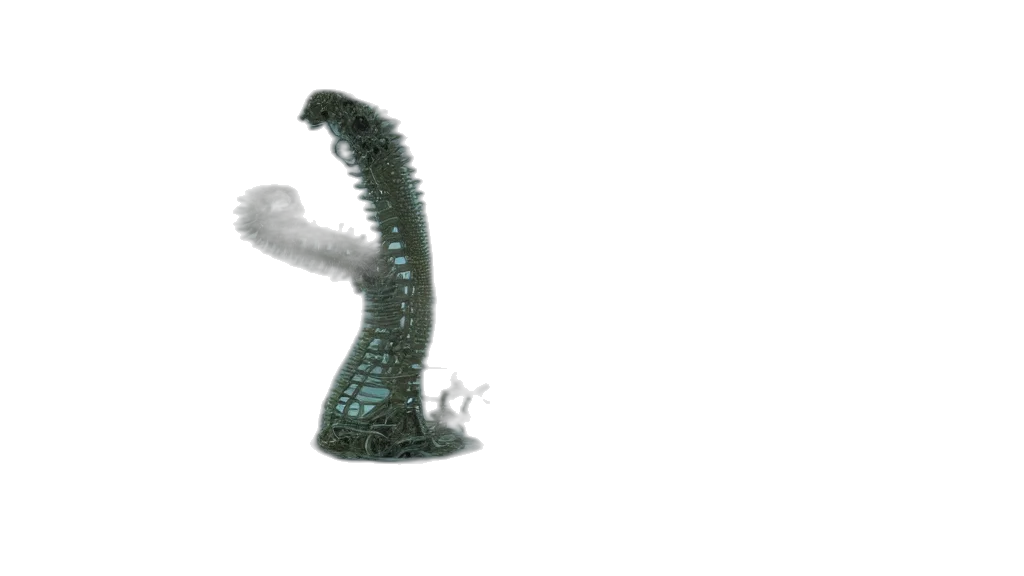 dragon, creature, staff, weapon transparent PNG cut-out