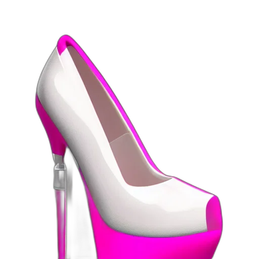 shoes, 3d render, photorealistic, concept art, cartoon, pastel, neon, colorful transparent PNG cut-out