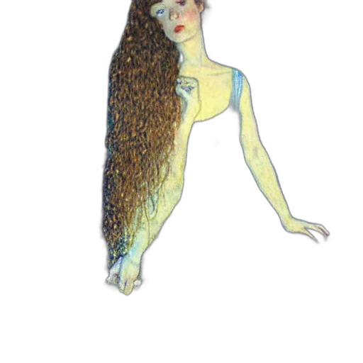 hair, dress, creature, mask transparent PNG cut-out