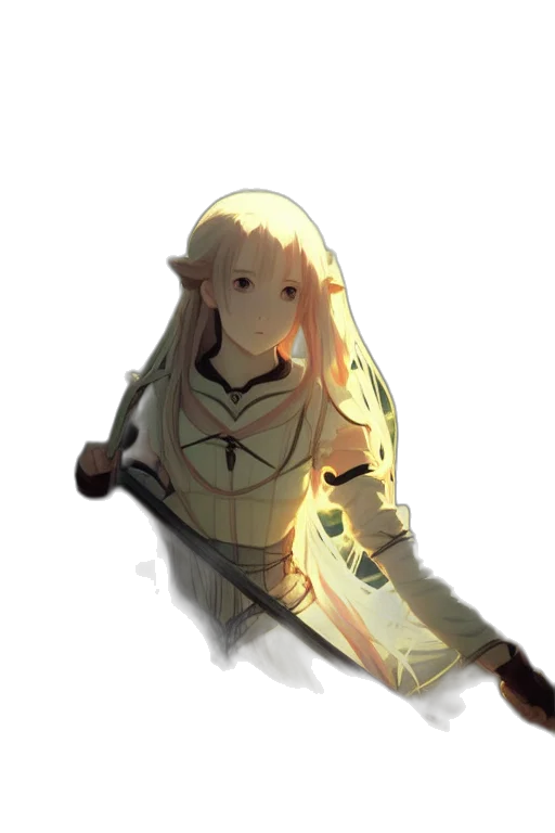 sword, staff, weapon, dress transparent PNG cut-out