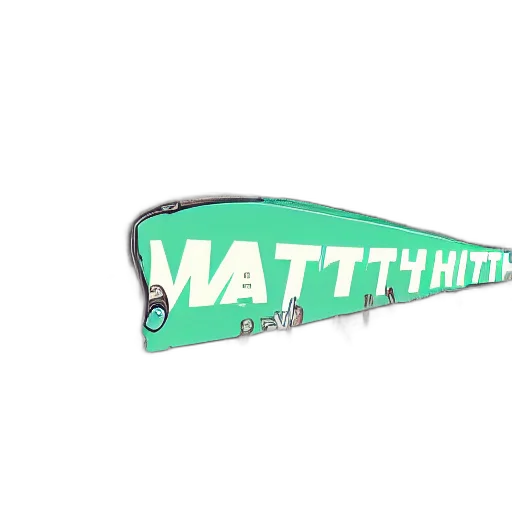 hat, staff, 3d render, cartoon, vaporwave, concept art, green, pastel transparent PNG cut-out